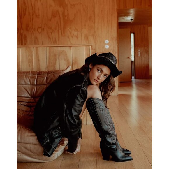 STEVE MADDEN Lasso Knee High Western Boot in Black Multi Size US 10 - Picture 3 of 13